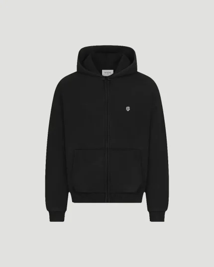 SU Zipper Hoodie Black – Suvene (2)