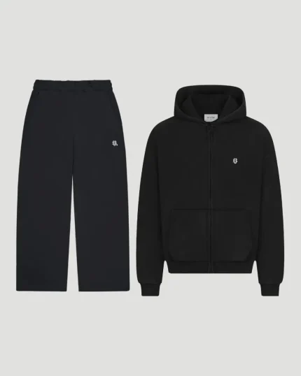 Su Zipper Tracksuit Black – Suvene (4)